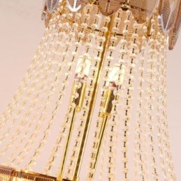 Lampada a sospensione in cristallo Lampada da soffitto decorativa di lusso