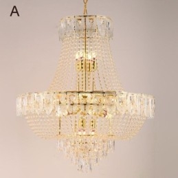 Lampada a sospensione in cristallo Lampada da soffitto decorativa di lusso