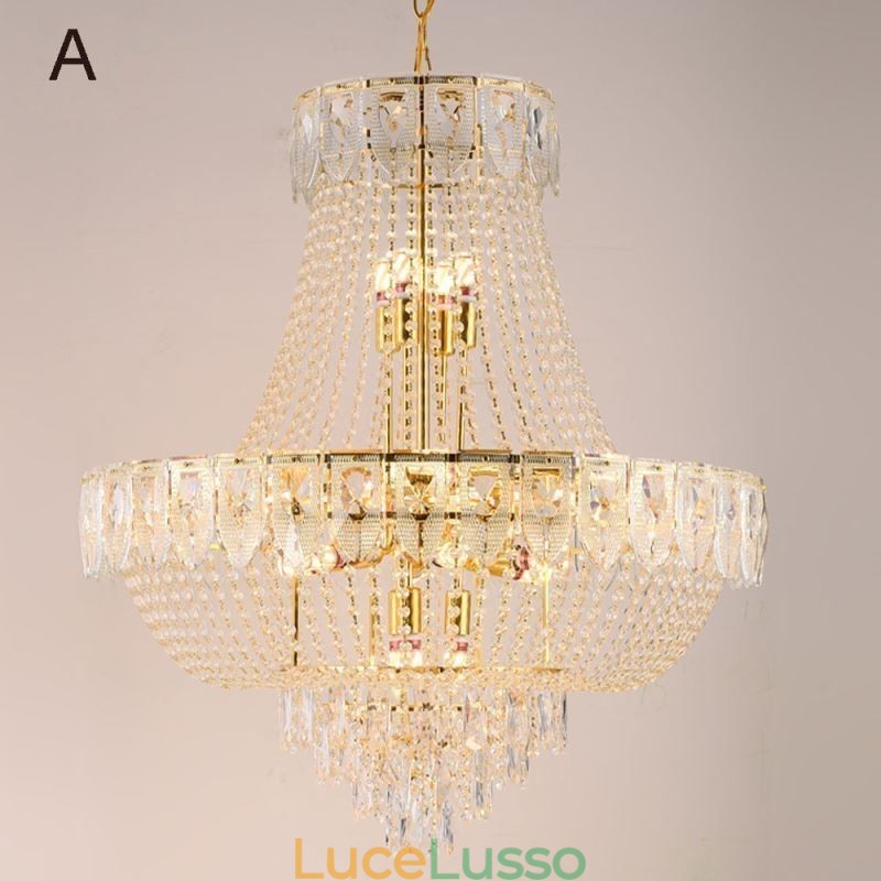 Lampada a sospensione in cristallo Lampada da soffitto decorativa di lusso