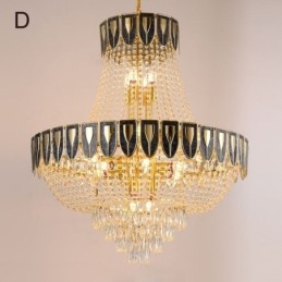 Lampada a sospensione in cristallo Lampada da soffitto decorativa di lusso