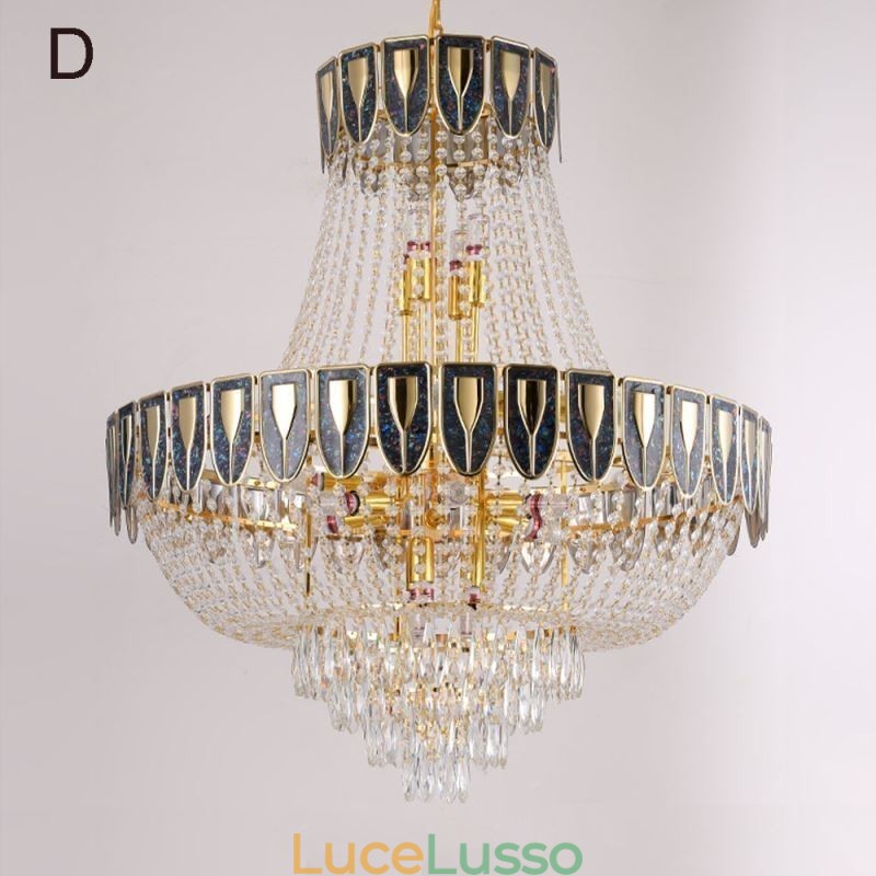 Lampada a sospensione in cristallo Lampada da soffitto decorativa di lusso