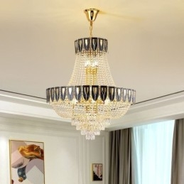 Lampada a sospensione in cristallo Lampada da soffitto decorativa di lusso