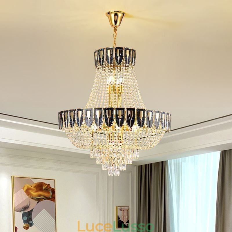 Lampada a sospensione in cristallo Lampada da soffitto decorativa di lusso