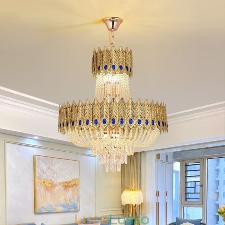 Lampada a sospensione in cristallo Lampada da soffitto decorativa di lusso 60 cm Lampada a sospensione in cristallo Lampada da soffitto decorativa di lusso 60 cm