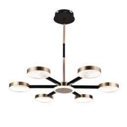 Lampada a sospensione minimalista a sette teste, lampada da soffitto circolare