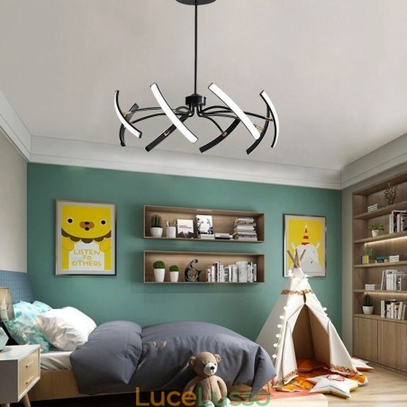 Lampada a sospensione Plafoniera minimalista trasformabile Lampada a sospensione Plafoniera minimalista trasformabile