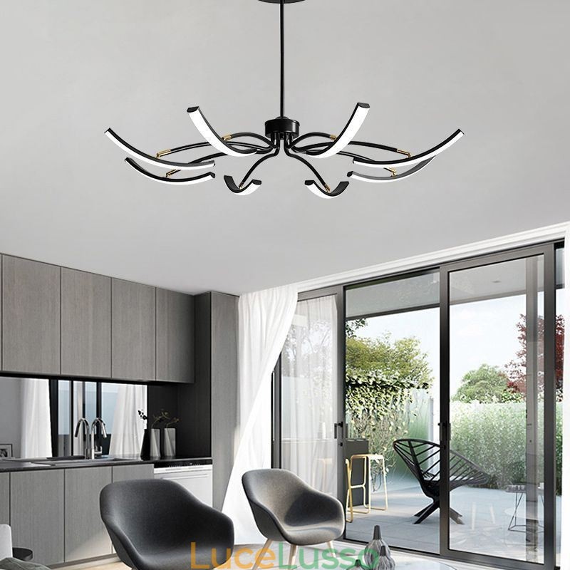 Lampada a sospensione Plafoniera minimalista trasformabile