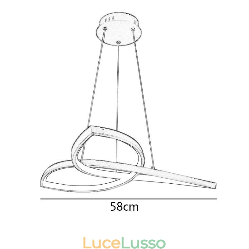 Lampada a sospensione minimalista Clover Lampada da soffitto
