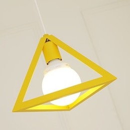Lampadario in metallo dipinto in stile mini lanterna