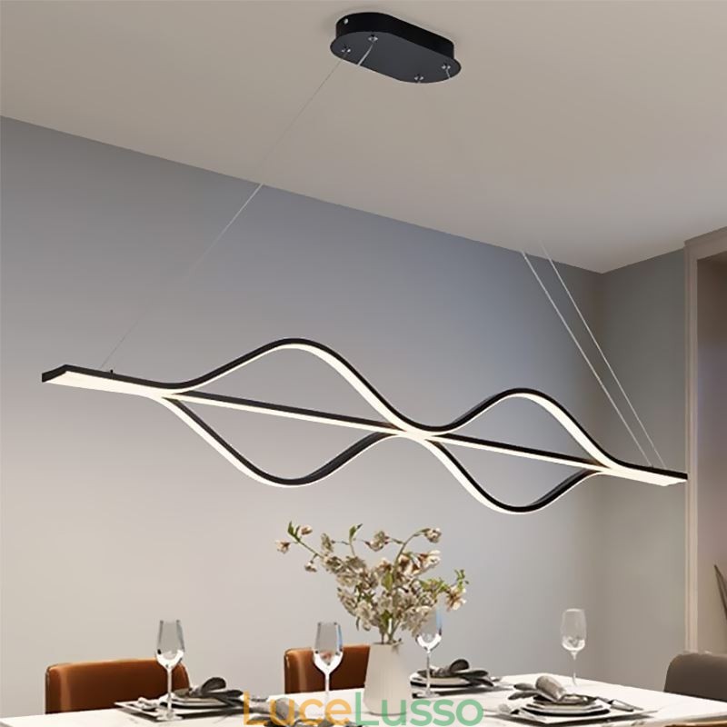 Lampada a sospensione minimalista Wave Light Ceiling Light