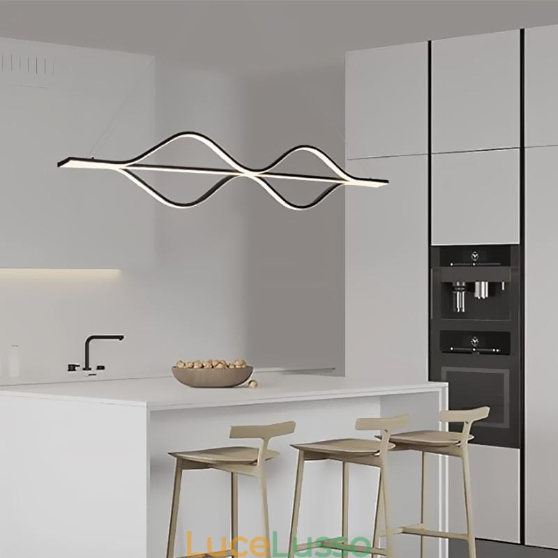 Lampada a sospensione minimalista Wave Light Ceiling Light