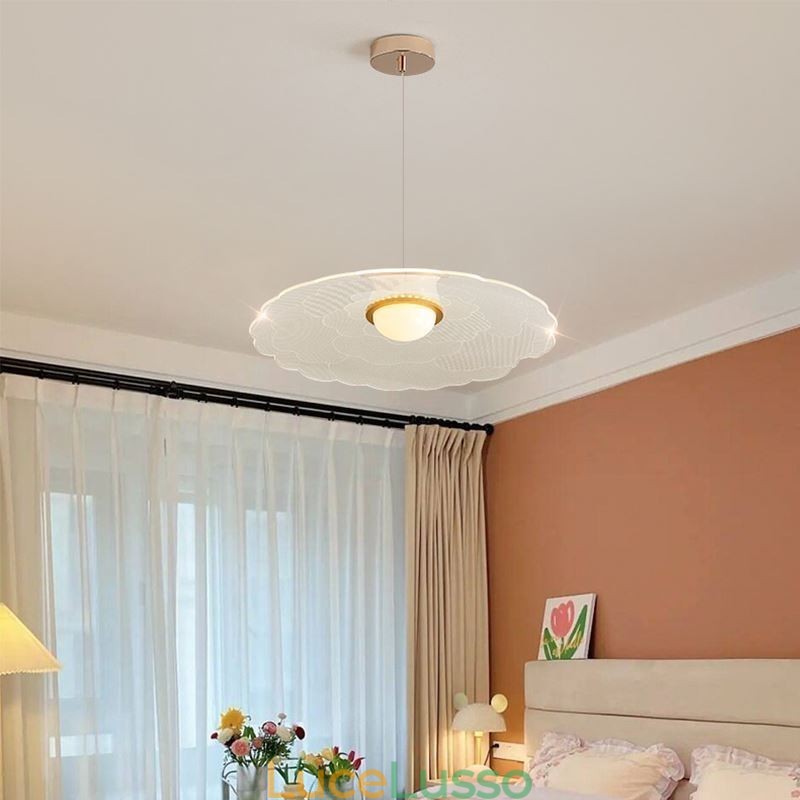Lampada a sospensione in acrilico Flower Pan Lampada da soffitto