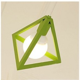 Lampadario in metallo dipinto in stile mini lanterna