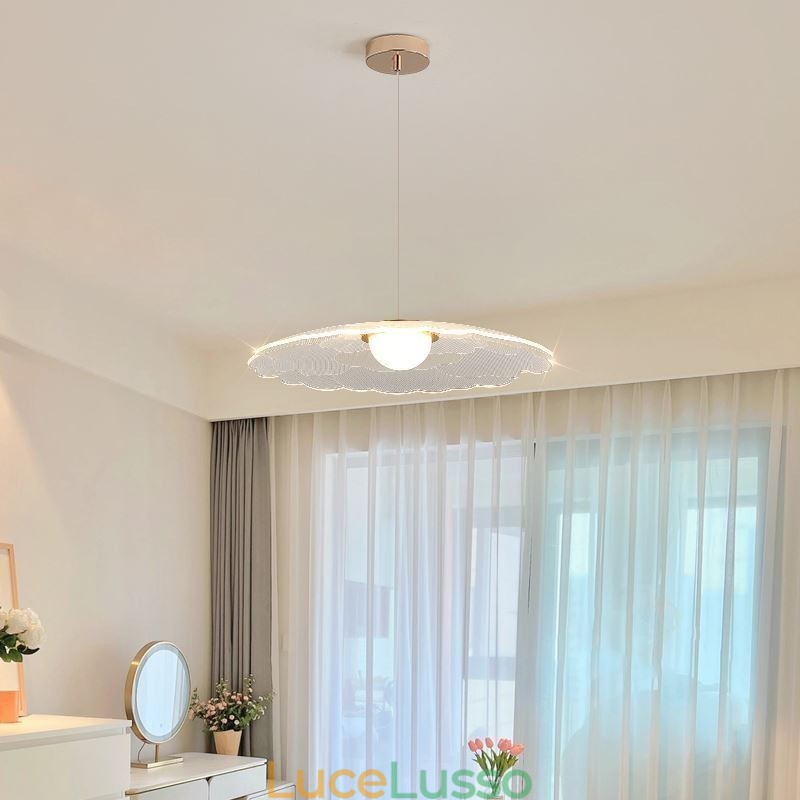 Lampada a sospensione in acrilico Flower Pan Lampada da soffitto