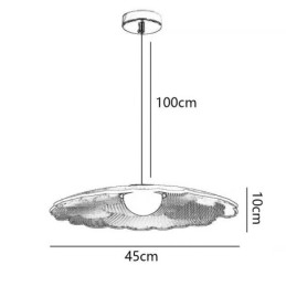 Lampada a sospensione in acrilico Flower Pan Lampada da soffitto