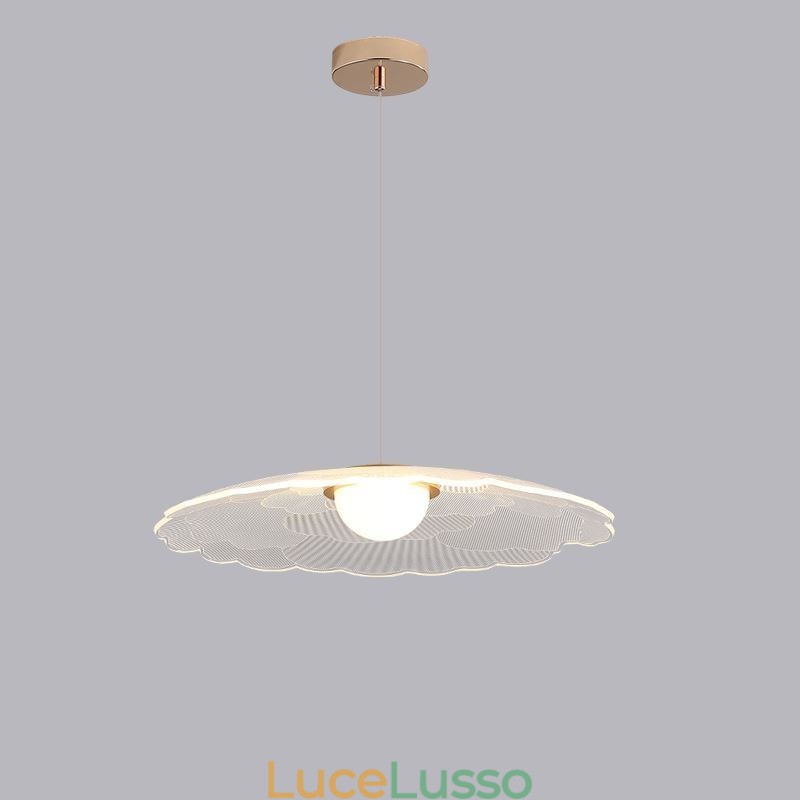 Lampada a sospensione in acrilico Flower Pan Lampada da soffitto