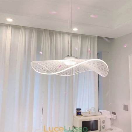 Lampada a sospensione in acrilico con foglia di loto Lampada da soffitto Lampada a sospensione in acrilico con foglia di loto Lampada da soffitto
