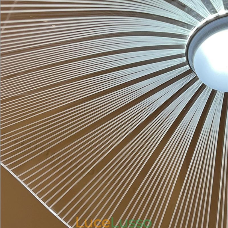 Lampada a sospensione in acrilico con foglia di loto Lampada da soffitto