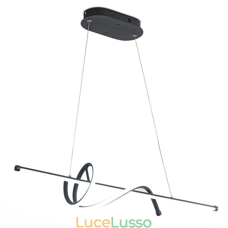 Lampada a sospensione minimalista Lampada da soffitto corta avvolgente