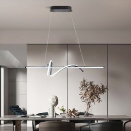 Lampada a sospensione minimalista Lampada da soffitto corta avvolgente