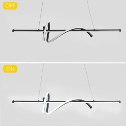 Lampada a sospensione minimalista Lampada da soffitto corta avvolgente
