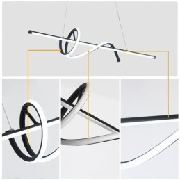 Lampada a sospensione minimalista Lampada da soffitto corta avvolgente