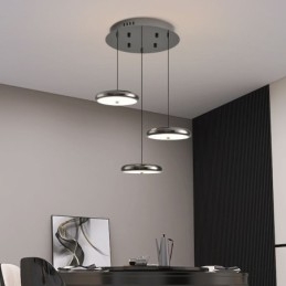 Lampada a sospensione a tre teste Lampada a sospensione rotonda