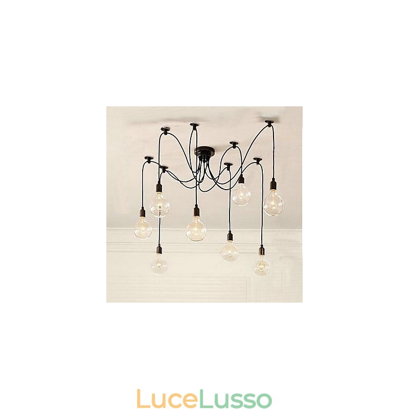 Lampadario a bulbo stile rurale contratto del Nord America