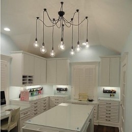 Lampadario a bulbo stile rurale contratto del Nord America