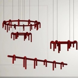 Lampada a sospensione decorativa a forma di U