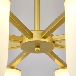 Lampadario a forma di U in stile crema francese