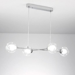 Lampada a sospensione in vetro Lampada a sospensione europea Magic Bean 4 luci