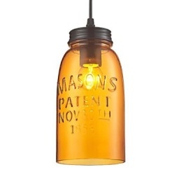 Lampada a sospensione 1 luce stile Italia Galvanica trasparente