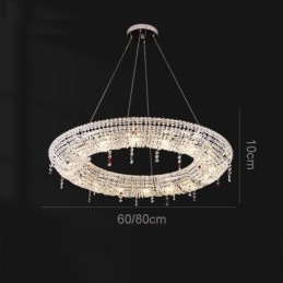 Lampada a sospensione in cristallo Luce moderna Lampada da soffitto di lusso
