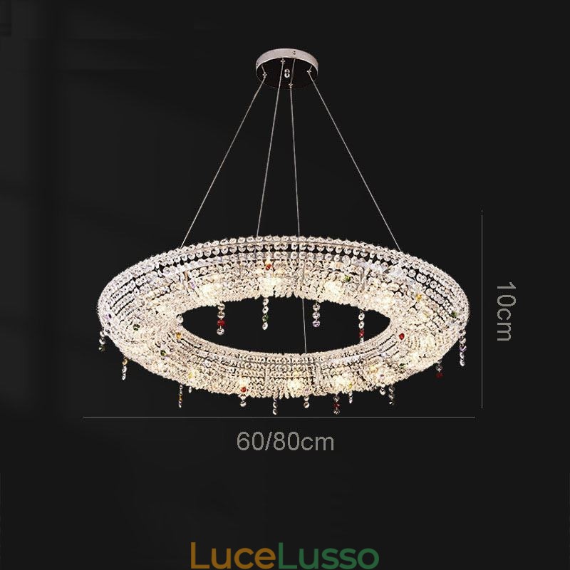 Lampada a sospensione in cristallo Luce moderna Lampada da soffitto di lusso