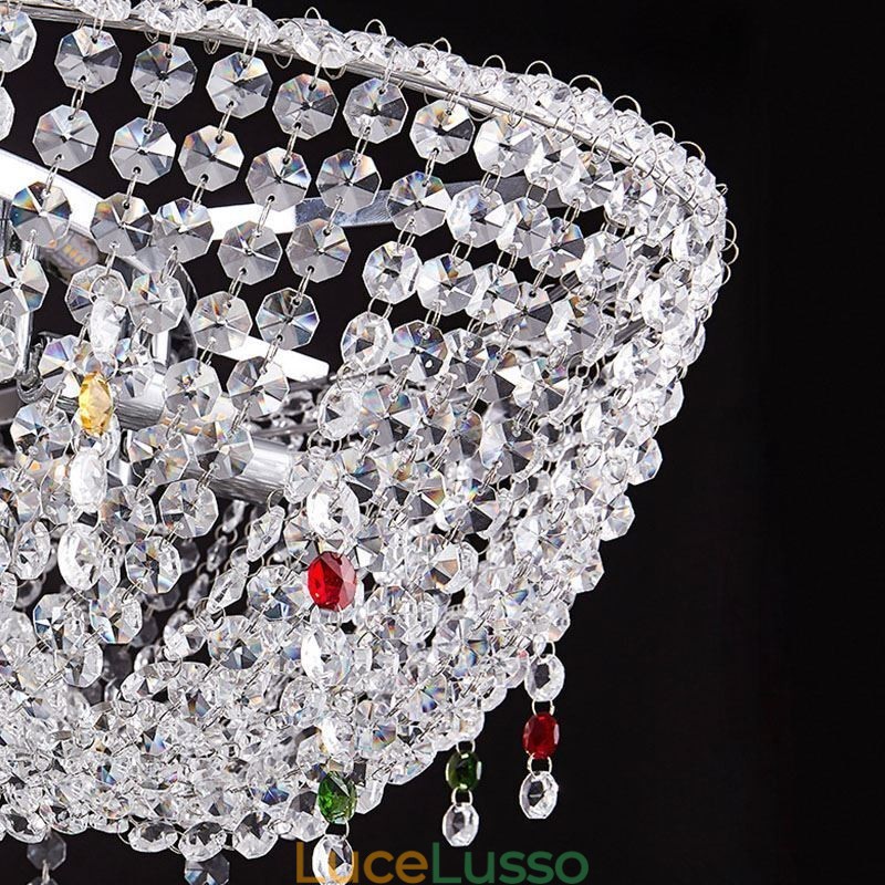 Lampada a sospensione in cristallo Luce moderna Lampada da soffitto di lusso