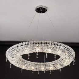 Lampada a sospensione in cristallo Luce moderna Lampada da soffitto di lusso