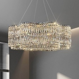 Lampada da soffitto in cristallo Lampada a sospensione moderna e semplice