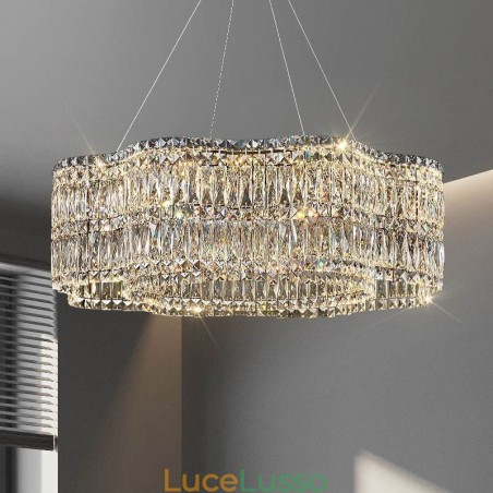Lampada da soffitto in cristallo Lampada a sospensione moderna e semplice Lampada da soffitto in cristallo Lampada a sospensione moderna e semplice