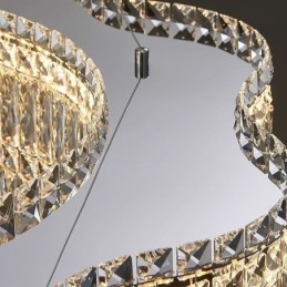 Lampada da soffitto in cristallo Lampada a sospensione moderna e semplice