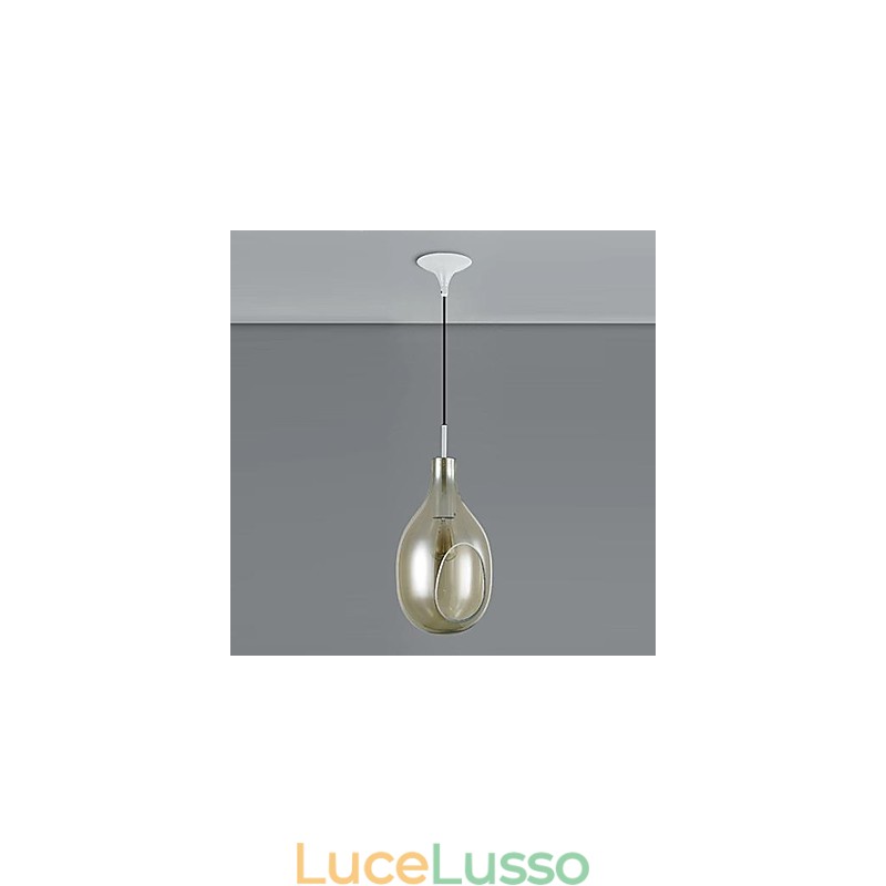 Lampadario 1 luce semplice moderno artistico pendente luce