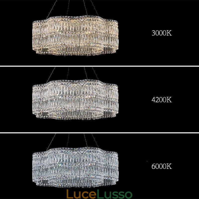Lampada da soffitto in cristallo Lampada a sospensione moderna e semplice