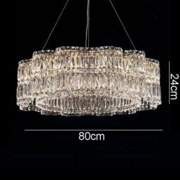 Lampada da soffitto in cristallo Lampada a sospensione moderna e semplice
