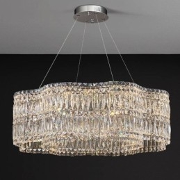 Lampada da soffitto in cristallo Lampada a sospensione moderna e semplice