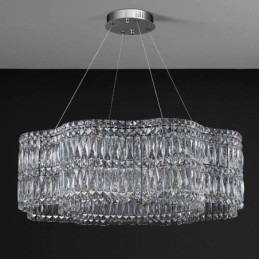 Lampada da soffitto in cristallo Lampada a sospensione moderna e semplice