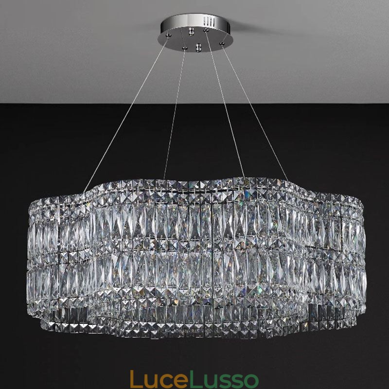 Lampada da soffitto in cristallo Lampada a sospensione moderna e semplice