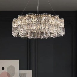 Lampada da soffitto in cristallo Lampada a sospensione moderna e semplice
