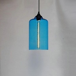 Pendente di design della bottiglia 1 luce Concise Iron Painting