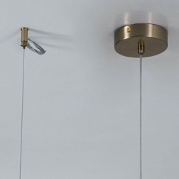 Lampada a sospensione moderna semplice in vetro singolo piccola lampada da soffitto