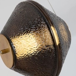 Lampada a sospensione moderna semplice in vetro singolo piccola lampada da soffitto